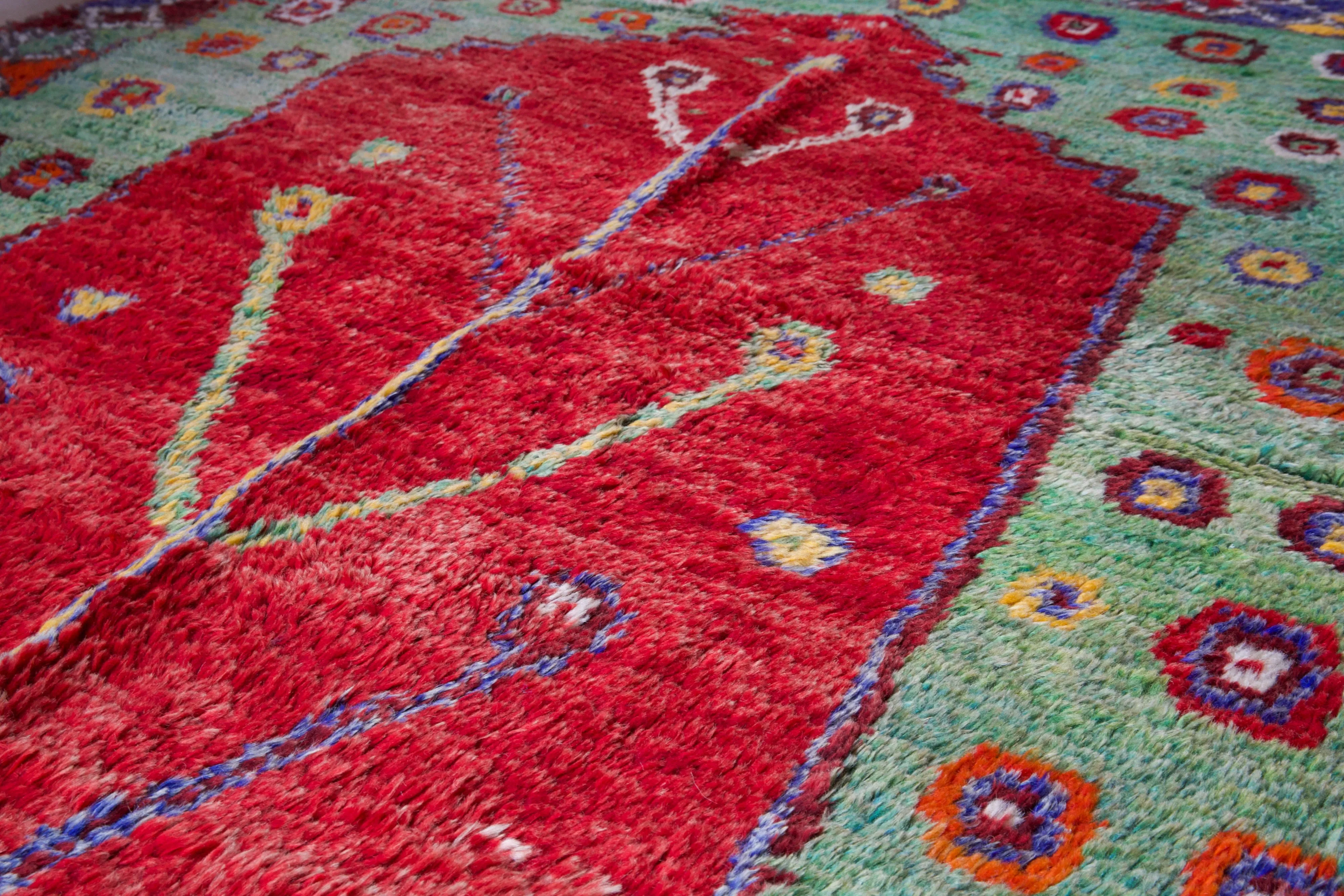 Vintage Oushak Rug 4'11"x6'9"