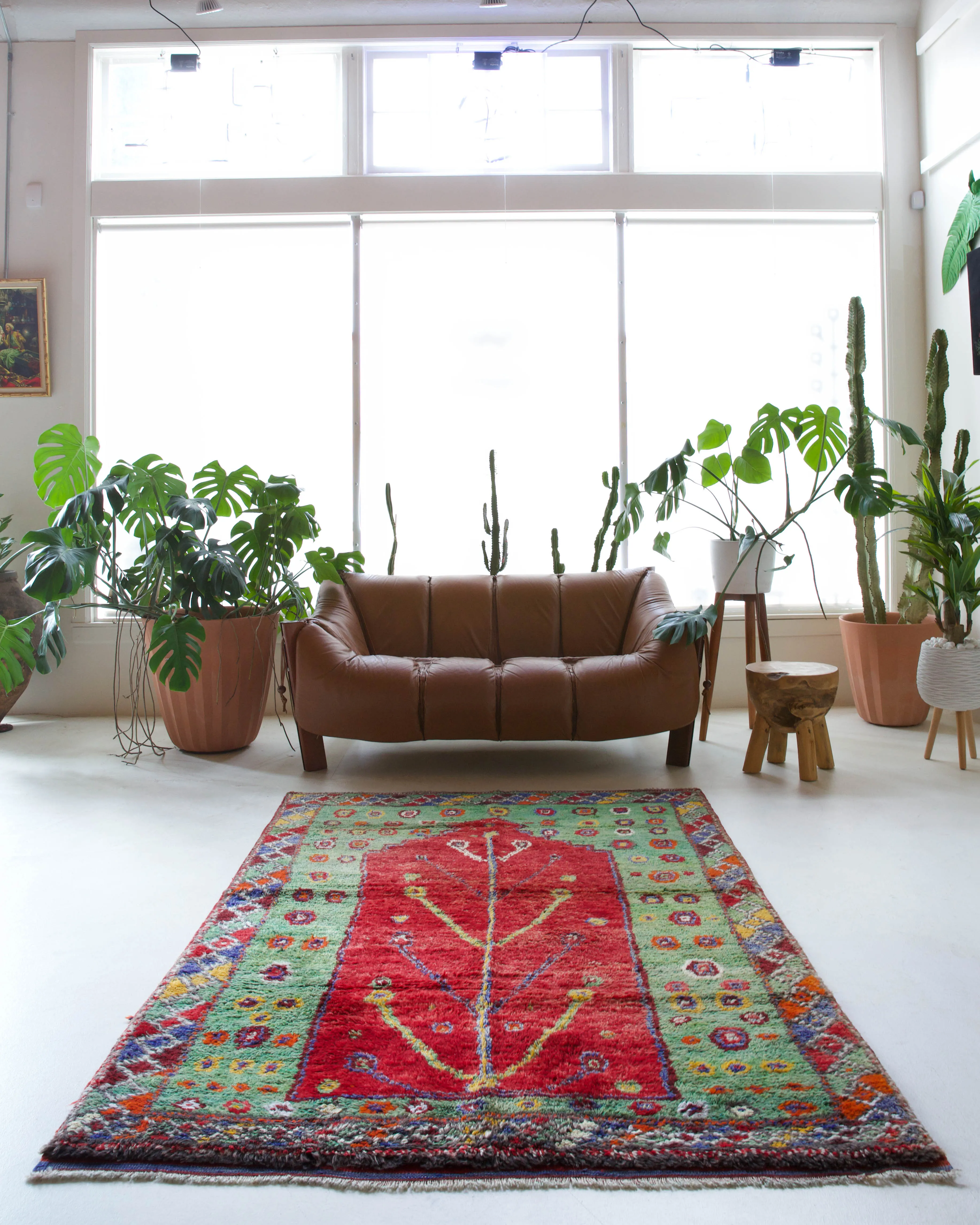 Vintage Oushak Rug 4'11"x6'9"
