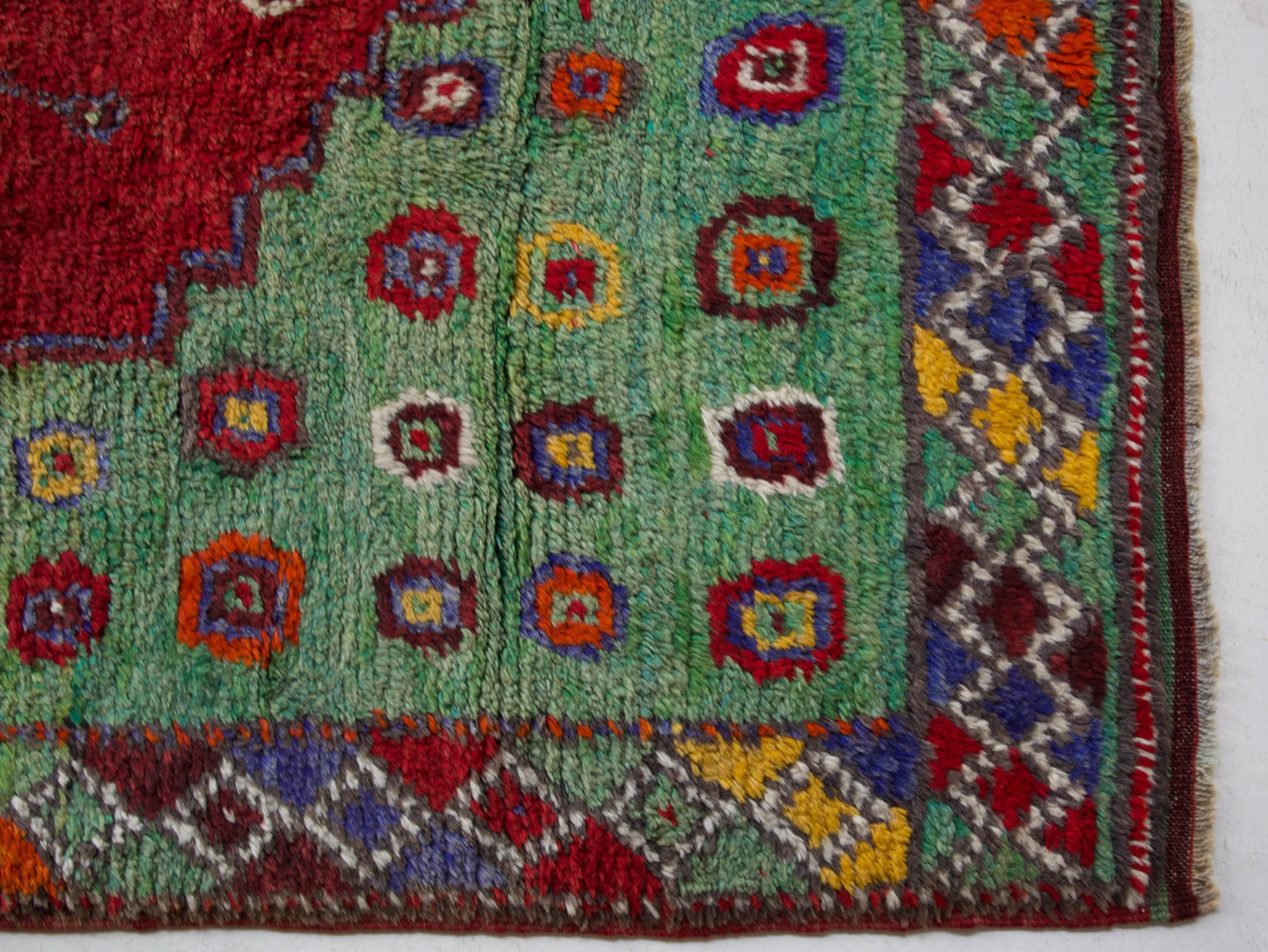 Vintage Oushak Rug 4'11"x6'9"
