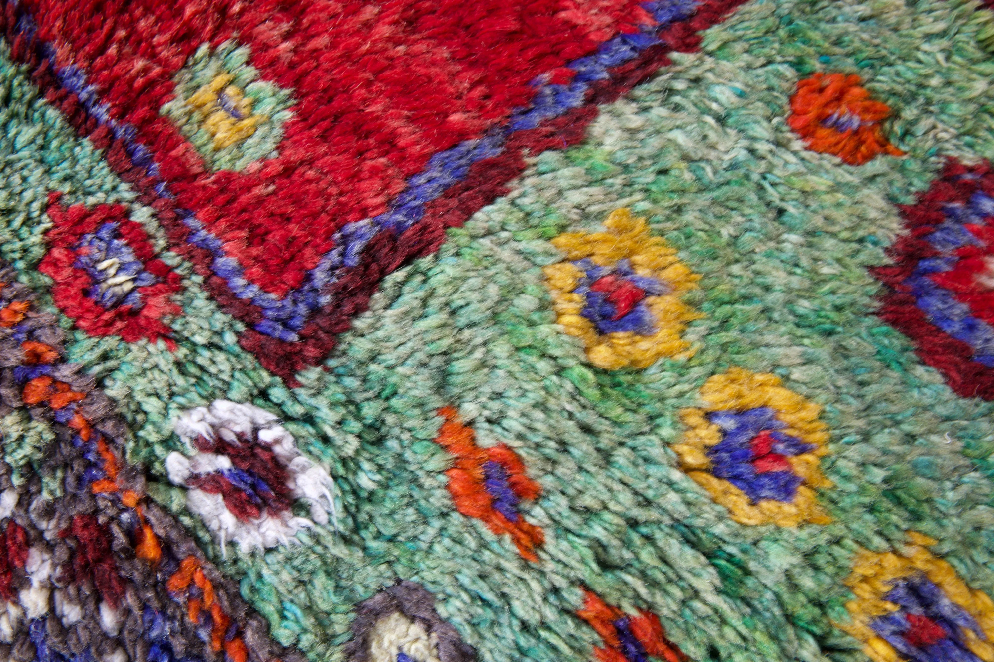 Vintage Oushak Rug 4'11"x6'9"