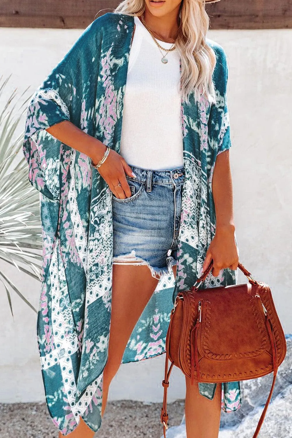 Women's Kimono Swimsuit Coverups Summer Beach Casual Loose Cardigans for Swimwear