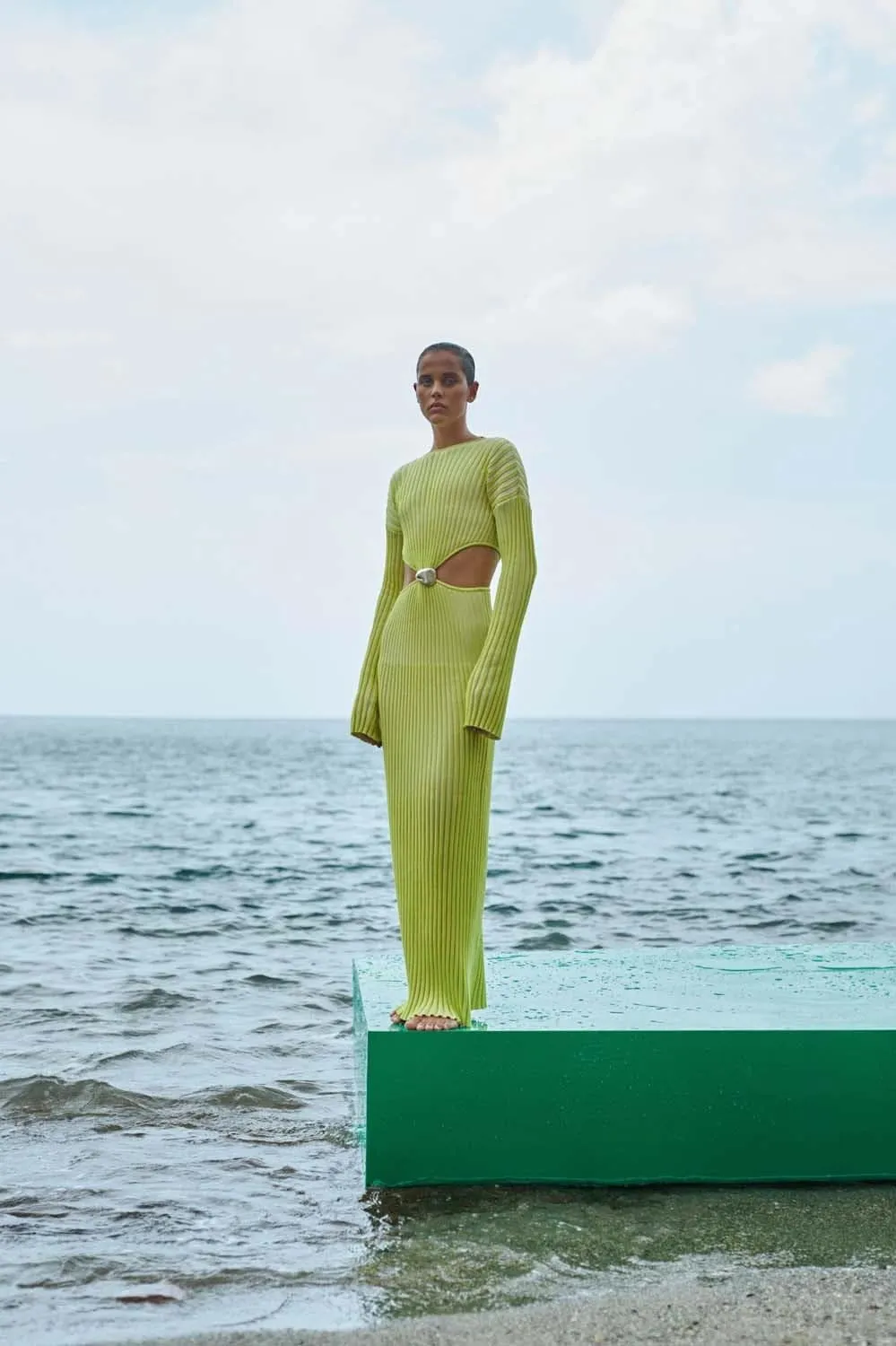 Women's Long Sleeve Ribbed Knit Maxi Dress - Bentley