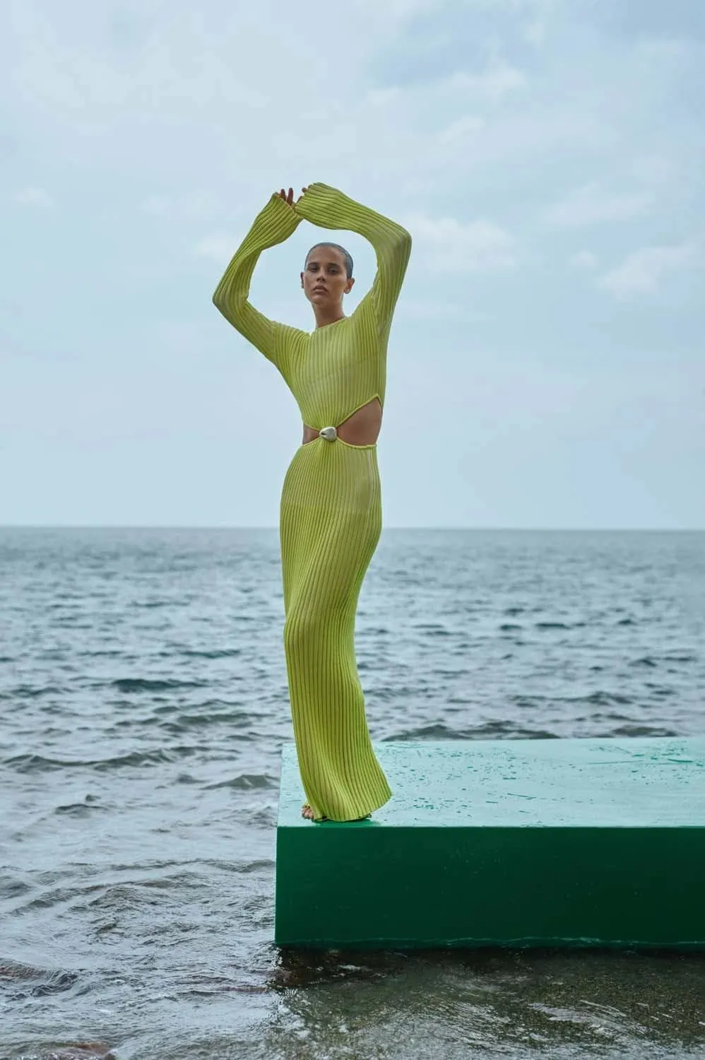 Women's Long Sleeve Ribbed Knit Maxi Dress - Bentley