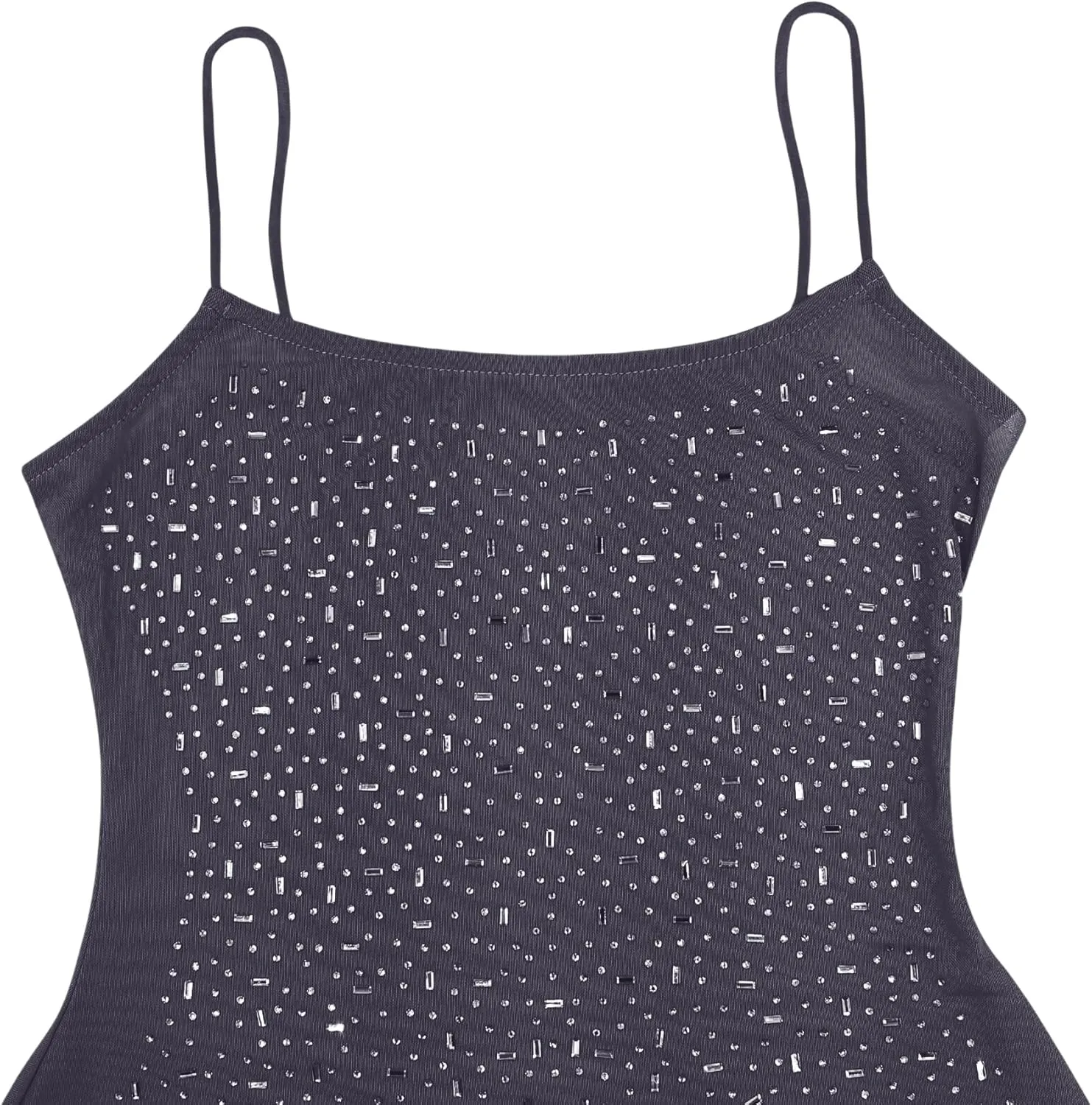 Women's Mesh Rhinestone Cover Up Dress Sparkle Beach Swimwear Coverups Shiny Crystal Sheer Maxi Dresses