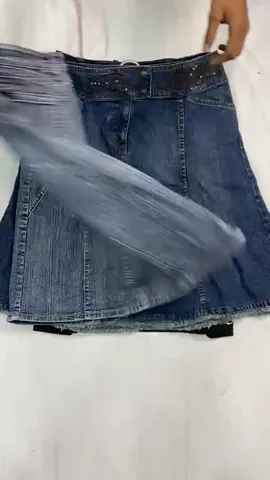 Y2K Unique Midi Embellished Denim Skirts