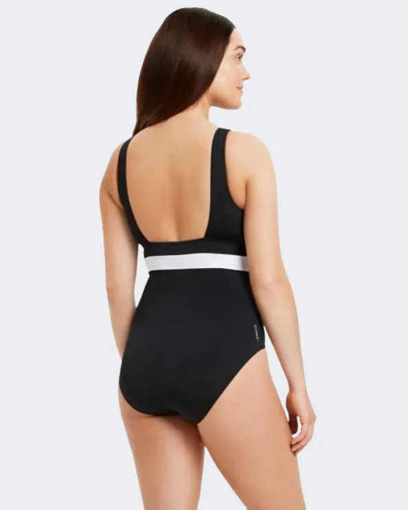 Zoggs Square Back Women Swim Monokini Black/White