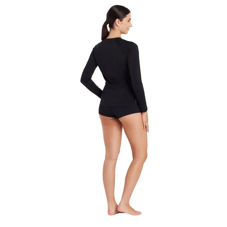Zoggs Womens Long Sleeve Zip Sun Top